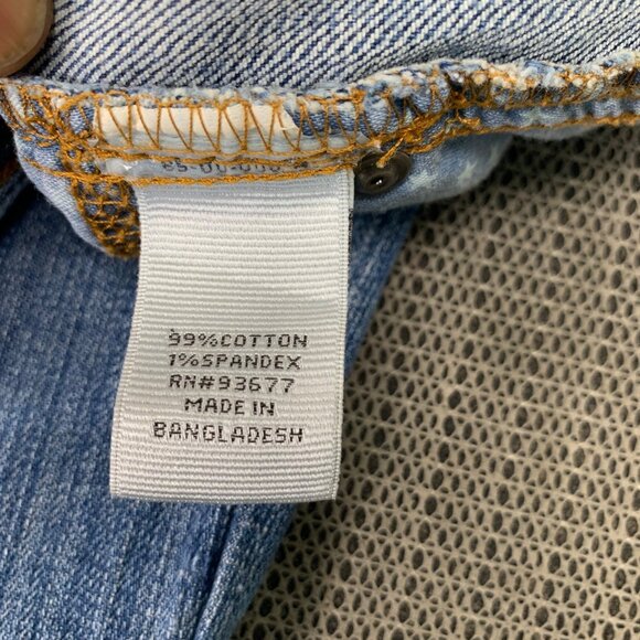 Stylus Womens Size 31/12 Blue Boyfriend Crop Jeans Light Wash Distressed Denim - Picture 10 of 12